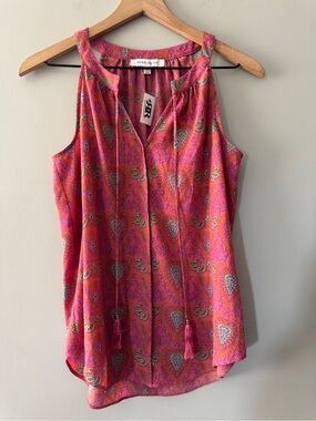 Rose + Olive | floral tank top | XS